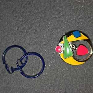 1980s Vintage Broche & Clip Earring
